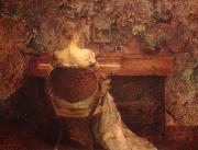 Thomas Dewing The Spinet oil painting on canvas